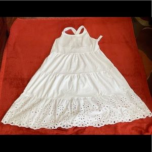 New with tags, white  J Crew cross back cotton dress